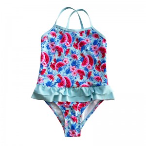 Треугольный цельный купальник арбуза